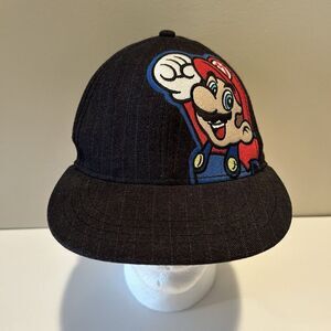 Vintage Nintendo Super Mario Brothers FITTED S/M Adult Hat Ball‎ Cap